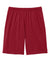 Sport-Tek ST349P Mens Moisture Wicking Competitor Athletic Shorts w/ Pockets Deep Red Flat Back