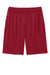 Sport-Tek ST349P Mens Moisture Wicking Competitor Athletic Shorts w/ Pockets Deep Red Flat Front