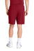 Sport-Tek ST349P Mens Moisture Wicking Competitor Athletic Shorts w/ Pockets Deep Red Model Back