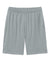 Sport-Tek ST349P Mens Moisture Wicking Competitor Athletic Shorts w/ Pockets Silver Grey Flat Front
