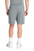 Sport-Tek ST349P Mens Moisture Wicking Competitor Athletic Shorts w/ Pockets Silver Grey Model Back