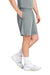 Sport-Tek ST349P Mens Moisture Wicking Competitor Athletic Shorts w/ Pockets Silver Grey Model Side