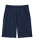 Sport-Tek ST349P Mens Moisture Wicking Competitor Athletic Shorts w/ Pockets True Navy Blue Flat Back