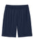 Sport-Tek ST349P Mens Moisture Wicking Competitor Athletic Shorts w/ Pockets True Navy Blue Flat Front