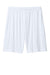 Sport-Tek ST349P Mens Moisture Wicking Competitor Athletic Shorts w/ Pockets White Flat Back