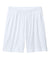 Sport-Tek ST349P Mens Moisture Wicking Competitor Athletic Shorts w/ Pockets White Flat Front
