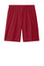 Sport-Tek ST349 Mens Moisture Wicking Competitor Athletic Shorts Deep Red Flat Back
