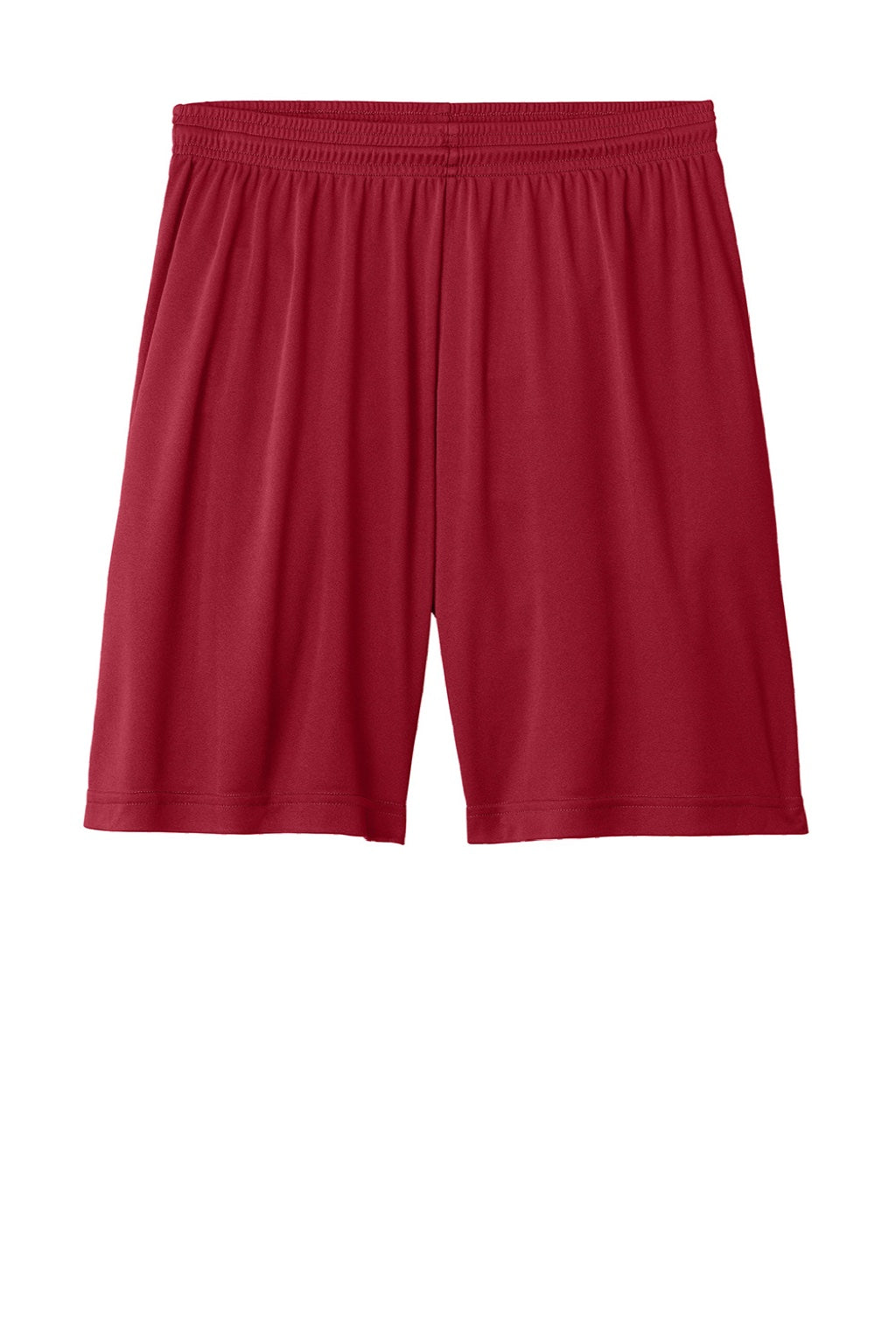 Sport-Tek ST349 Mens Moisture Wicking Competitor Athletic Shorts Deep Red Flat Front