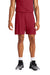 Sport-Tek ST349 Mens Moisture Wicking Competitor Athletic Shorts Deep Red Model Front
