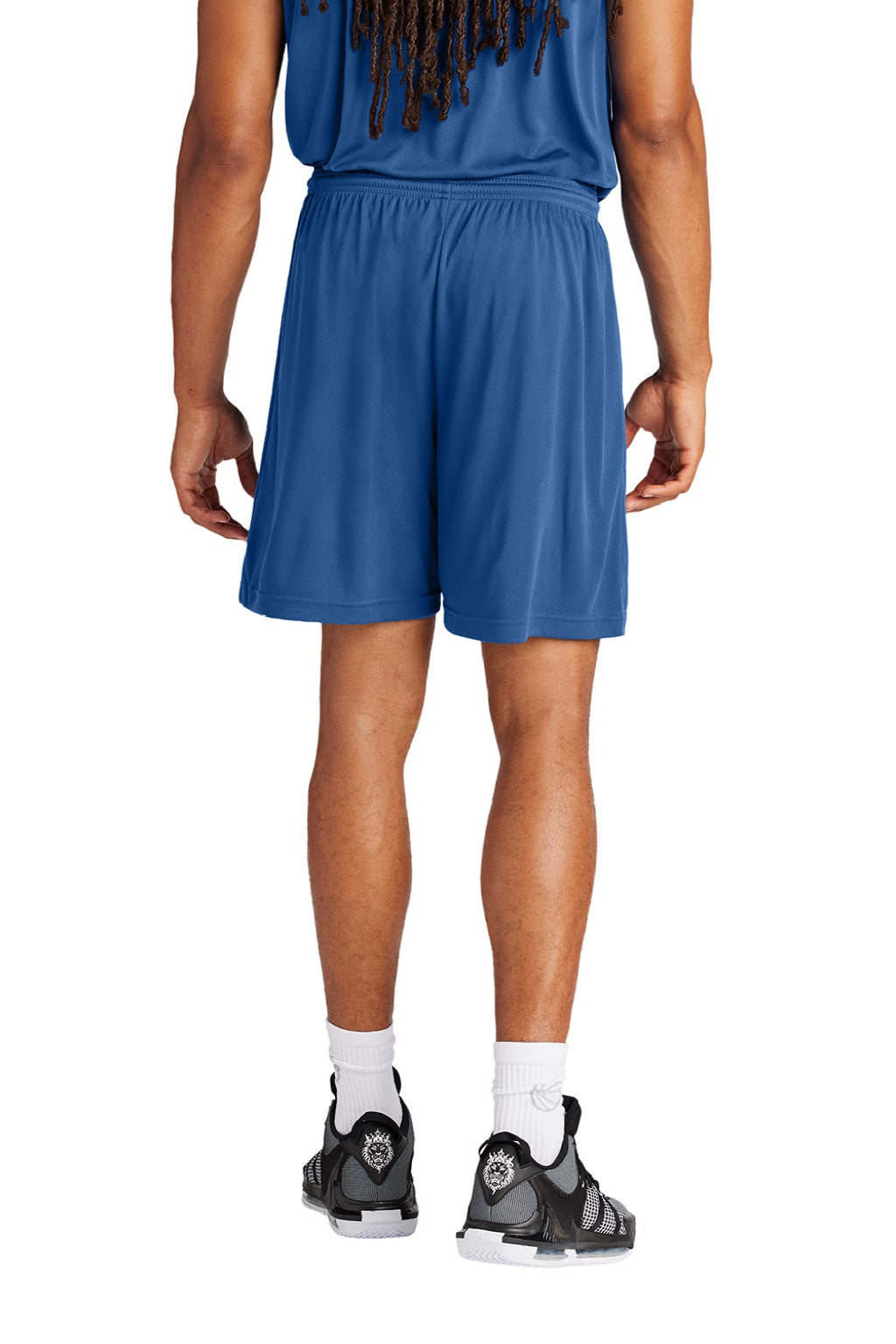 Sport-Tek ST349 Mens Moisture Wicking Competitor Athletic Shorts Royal Blue Model Back