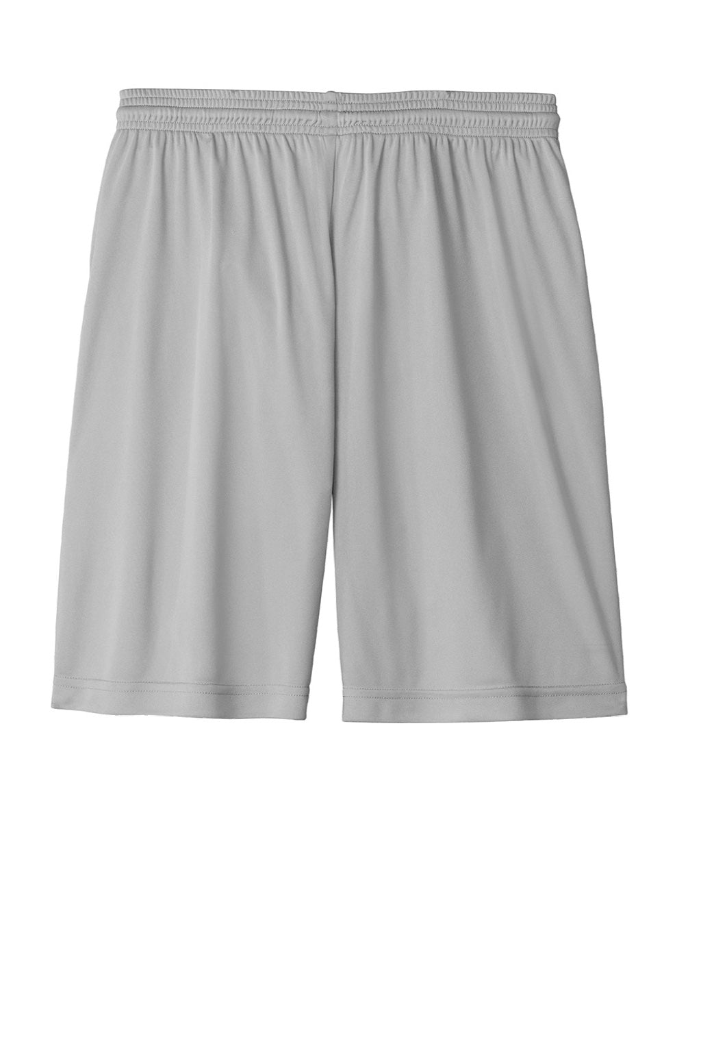 Sport-Tek ST349 Mens Moisture Wicking Competitor Athletic Shorts Silver Grey Flat Back
