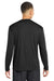 Sport-Tek ST350LS/TST350LS Mens Competitor Moisture Wicking Long Sleeve Crewneck T-Shirt Black Model Back