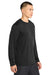 Sport-Tek ST350LS/TST350LS Mens Competitor Moisture Wicking Long Sleeve Crewneck T-Shirt Black Model Side