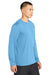 Sport-Tek ST350LS/TST350LS Mens Competitor Moisture Wicking Long Sleeve Crewneck T-Shirt Carolina Blue Model Side