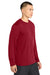 Sport-Tek ST350LS/TST350LS Mens Competitor Moisture Wicking Long Sleeve Crewneck T-Shirt Deep Red Model Side