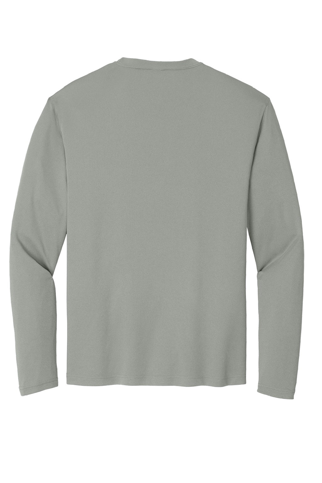Sport-Tek ST350LS/TST350LS Mens Competitor Moisture Wicking Long Sleeve Crewneck T-Shirt Concrete Grey Flat Back