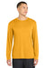 Sport-Tek ST350LS/TST350LS Mens Competitor Moisture Wicking Long Sleeve Crewneck T-Shirt Gold Model Front