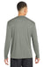 Sport-Tek ST350LS/TST350LS Mens Competitor Moisture Wicking Long Sleeve Crewneck T-Shirt Concrete Grey Model Back