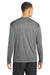 Sport-Tek ST350LS/TST350LS Mens Competitor Moisture Wicking Long Sleeve Crewneck T-Shirt Heather Iron Grey Model Back