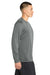 Sport-Tek ST350LS/TST350LS Mens Competitor Moisture Wicking Long Sleeve Crewneck T-Shirt Heather Iron Grey Model Side