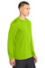 Sport-Tek ST350LS/TST350LS Mens Competitor Moisture Wicking Long Sleeve Crewneck T-Shirt Lime Shock Green Model Side
