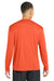 Sport-Tek ST350LS/TST350LS Mens Competitor Moisture Wicking Long Sleeve Crewneck T-Shirt Neon Orange Model Back
