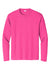 Sport-Tek ST350LS/TST350LS Mens Competitor Moisture Wicking Long Sleeve Crewneck T-Shirt Neon Pink Flat Front
