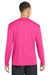 Sport-Tek ST350LS/TST350LS Mens Competitor Moisture Wicking Long Sleeve Crewneck T-Shirt Neon Pink Model Back