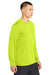 Sport-Tek ST350LS/TST350LS Mens Competitor Moisture Wicking Long Sleeve Crewneck T-Shirt Neon Yellow Model Side