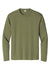 Sport-Tek ST350LS/TST350LS Mens Competitor Moisture Wicking Long Sleeve Crewneck T-Shirt Olive Drab Green Flat Front