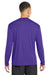 Sport-Tek ST350LS/TST350LS Mens Competitor Moisture Wicking Long Sleeve Crewneck T-Shirt Purple Model Back