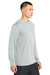 Sport-Tek ST350LS/TST350LS Mens Competitor Moisture Wicking Long Sleeve Crewneck T-Shirt Silver Grey Model Side
