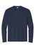 Sport-Tek ST350LS/TST350LS Mens Competitor Moisture Wicking Long Sleeve Crewneck T-Shirt True Navy Blue Flat Front