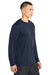 Sport-Tek ST350LS/TST350LS Mens Competitor Moisture Wicking Long Sleeve Crewneck T-Shirt True Navy Blue Model Side
