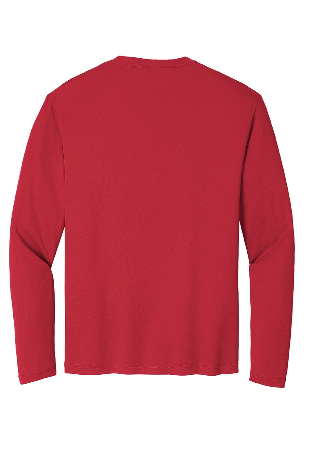Sport-Tek ST350LS/TST350LS Mens Competitor Moisture Wicking Long Sleeve Crewneck T-Shirt True Red Flat Back