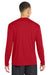 Sport-Tek ST350LS/TST350LS Mens Competitor Moisture Wicking Long Sleeve Crewneck T-Shirt True Red Model Back