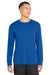 Sport-Tek ST350LS/TST350LS Mens Competitor Moisture Wicking Long Sleeve Crewneck T-Shirt True Royal Blue Model Front