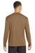 Sport-Tek ST350LS/TST350LS Mens Competitor Moisture Wicking Long Sleeve Crewneck T-Shirt Woodland Brown Model Back