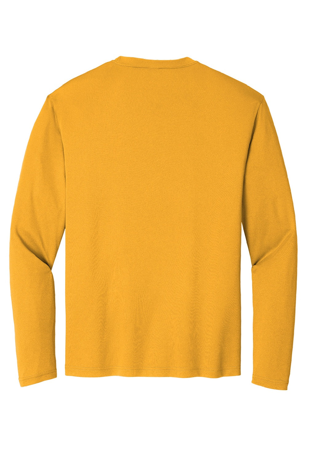 Sport-Tek ST350LS/TST350LS Mens Competitor Moisture Wicking Long Sleeve Crewneck T-Shirt Gold Flat Back