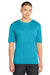 Sport-Tek ST350/TST350 Mens Competitor Moisture Wicking Short Sleeve Crewneck T-Shirt Atomic Blue Model Front