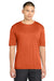 Sport-Tek ST350/TST350 Mens Competitor Moisture Wicking Short Sleeve Crewneck T-Shirt Deep Orange Model Front