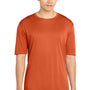 Sport-Tek Mens Competitor Moisture Wicking Short Sleeve Crewneck T-Shirt - Deep Orange