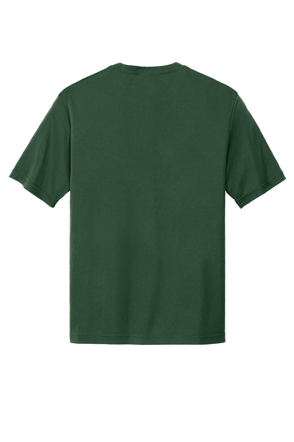 Sport-Tek ST350/TST350 Mens Competitor Moisture Wicking Short Sleeve Crewneck T-Shirt Forest Green Flat Back