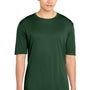 Sport-Tek Mens Competitor Moisture Wicking Short Sleeve Crewneck T-Shirt - Forest Green