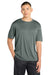 Sport-Tek ST350/TST350 Mens Competitor Moisture Wicking Short Sleeve Crewneck T-Shirt Heather Concrete Grey Model Front
