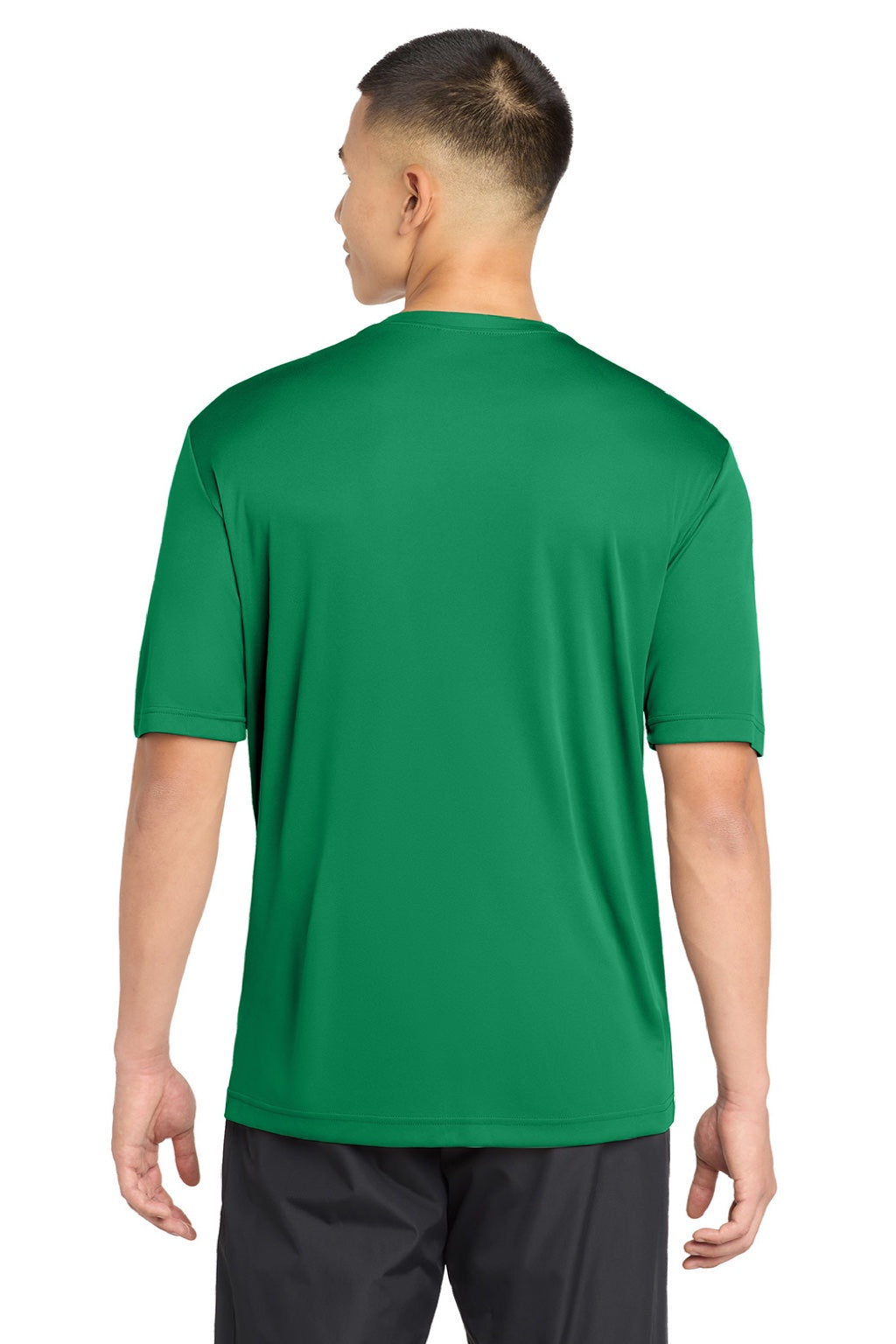 Sport-Tek ST350/TST350 Mens Competitor Moisture Wicking Short Sleeve Crewneck T-Shirt Kelly Green Model Back