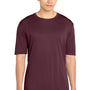 Sport-Tek Mens Competitor Moisture Wicking Short Sleeve Crewneck T-Shirt - Maroon