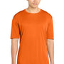 Sport-Tek Mens Competitor Moisture Wicking Short Sleeve Crewneck T-Shirt - Neon Orange