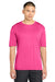Sport-Tek ST350/TST350 Mens Competitor Moisture Wicking Short Sleeve Crewneck T-Shirt Neon Pink Model Front