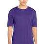 Sport-Tek Mens Competitor Moisture Wicking Short Sleeve Crewneck T-Shirt - Purple